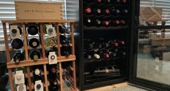 ●Nuwine 33-Bottle Black Freestanding Dual Zone Wine Fridge | Newair