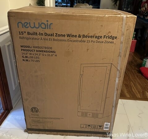 ●Nuwine 33-Bottle Black Freestanding Dual Zone Wine Fridge | Newair