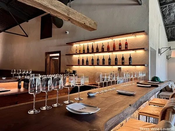 Whatley Wines tasting bar